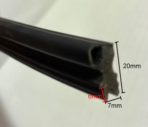 Black Rubber Water Bar